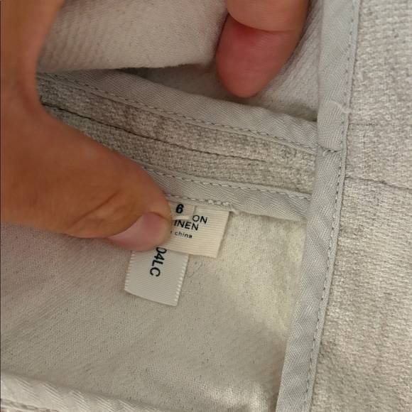 L'Agence | Oatmeal Cotton and Linen Blend Blazer sz 6 - Picture 6 of 8